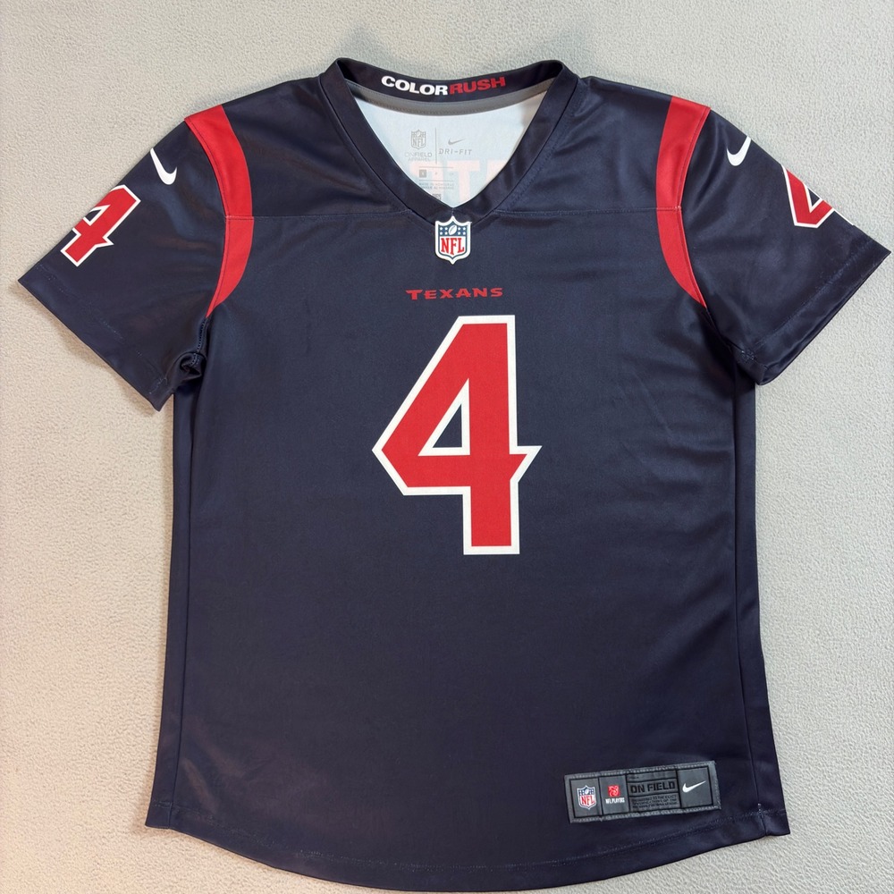 Nike Texans Watson 4 Color Rush Youth 12-14 NFL Jersey Football Small